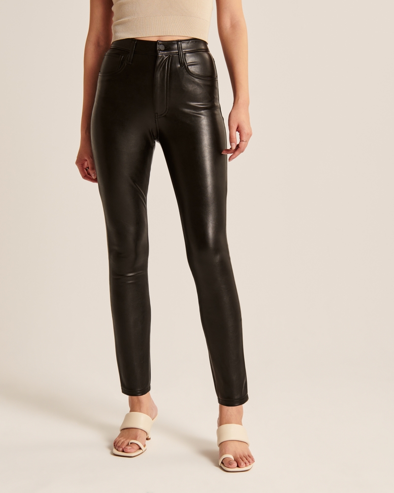 Women's Vegan Leather Skinny Pant | Women's Clearance