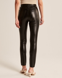 WOW** Hollister by Abercrombie WOMENS Ultra High Rise faux leather Pants  Sz:XS