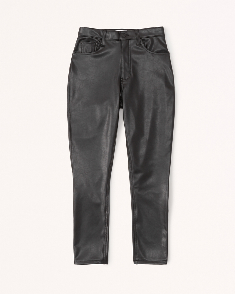 Women's Curve Love Vegan Leather Skinny Pant | Bottoms | Abercrombie.com