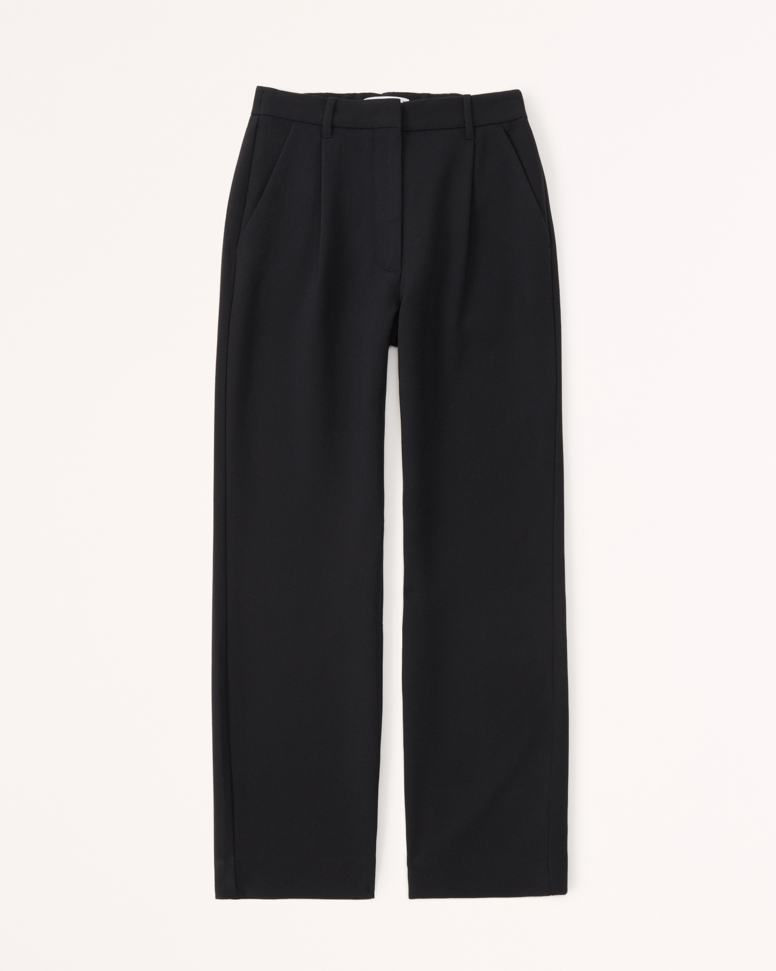 a new day, Pants & Jumpsuits, A New Day Womens Size 4 Black Highrise  Relaxed Fit Straight Belted Trousers