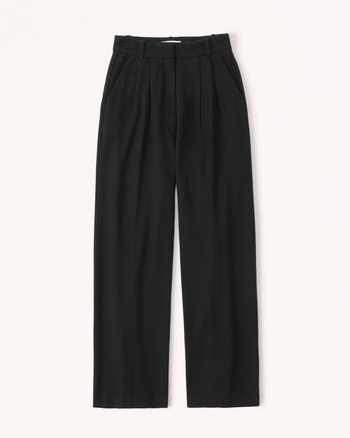 Women's Tailored Brushed Suiting Wide Leg Pant Women's Clearance