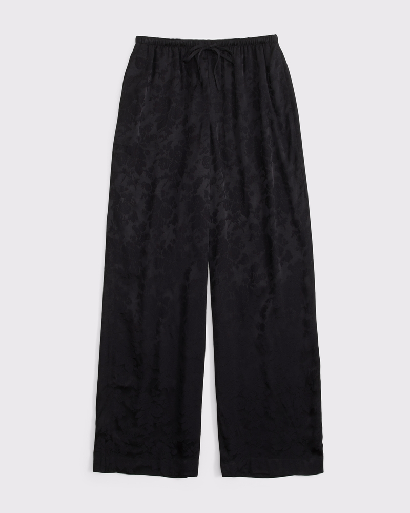 ALAMウェットパンツ　gekkeiju bottom Women's A&F Gemma Satin Jacquard Wide Leg Pull-On Pant | Women's