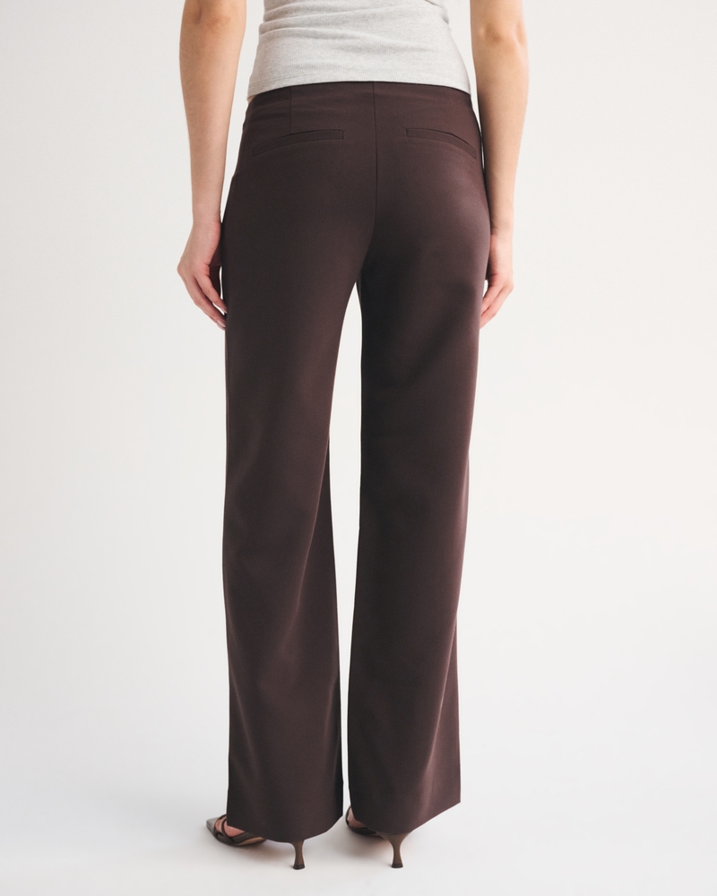 Clean Waist Low Rise Tailored Wide Leg Pant - thumbnail 10