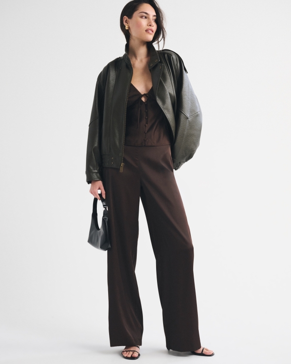 Satin Wide Leg Pant