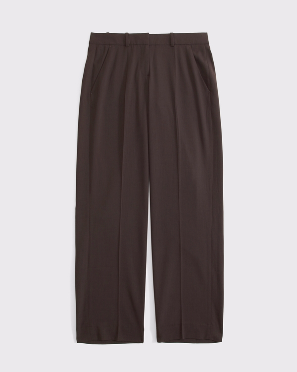 Pantalon droit sur mesure à taille basse