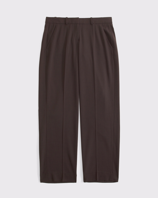 Curve Love Low Rise Tailored Straight Pant