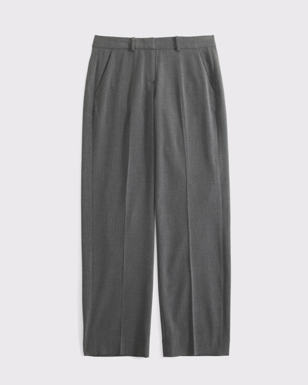 Pantalon droit sur mesure à taille basse