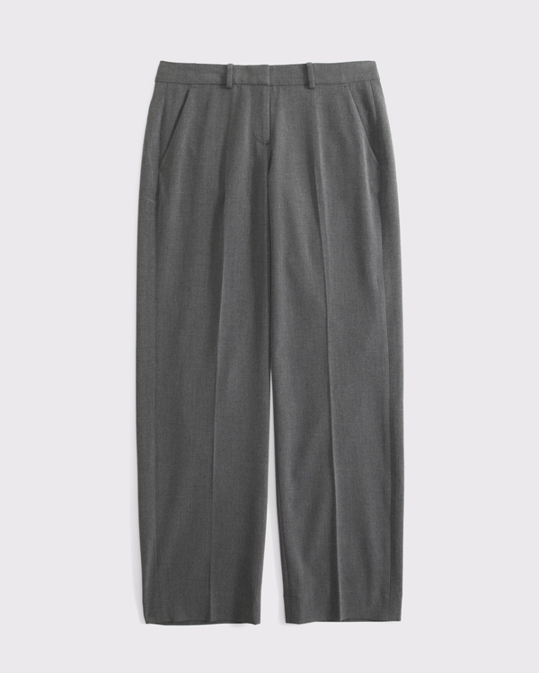 Curve Love Low Rise Tailored Straight Pant