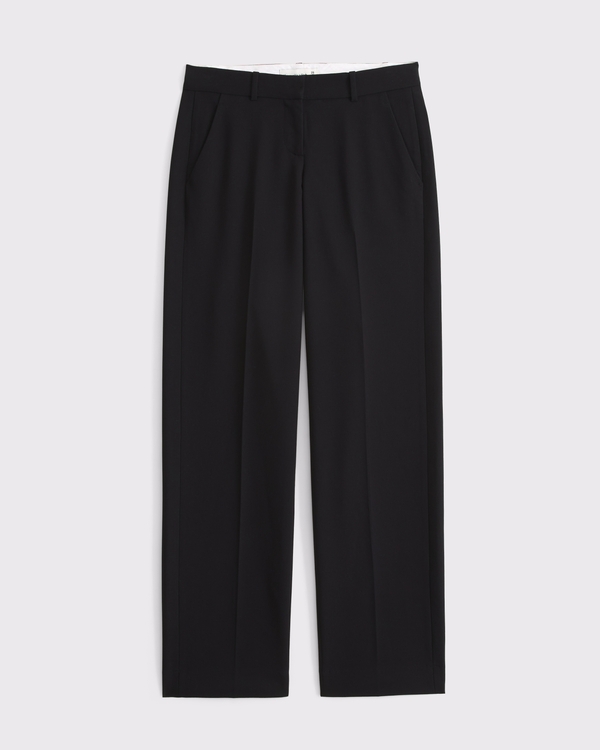 Women's Low Rise Adjustable Waist Tailored Straight Pant | Women's