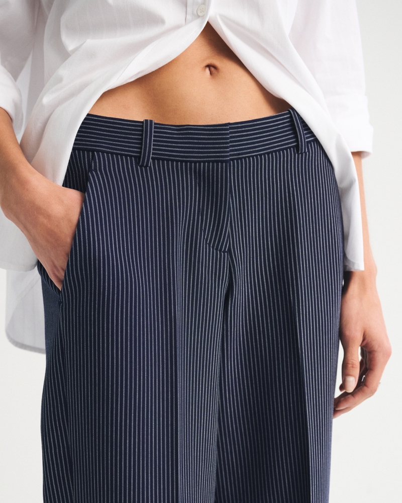 Low Rise Adjustable Waist Tailored Straight Pant - thumbnail 7