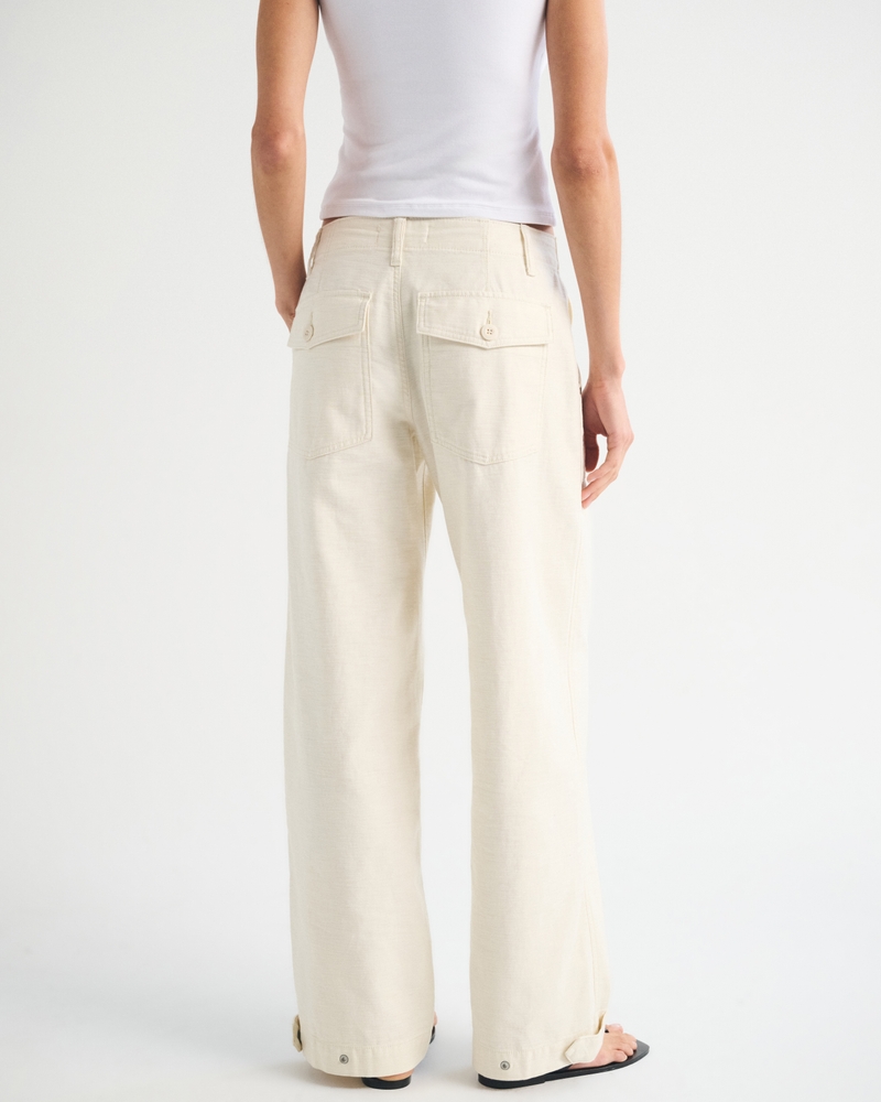 100% Cotton Low Rise Ultra Loose Weekender Pant - thumbnail 4