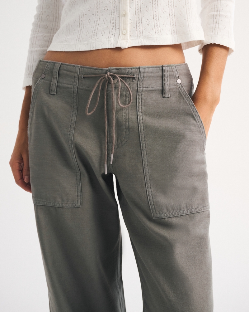 100% Cotton Low Rise Ultra Loose Weekender Pant - thumbnail 8