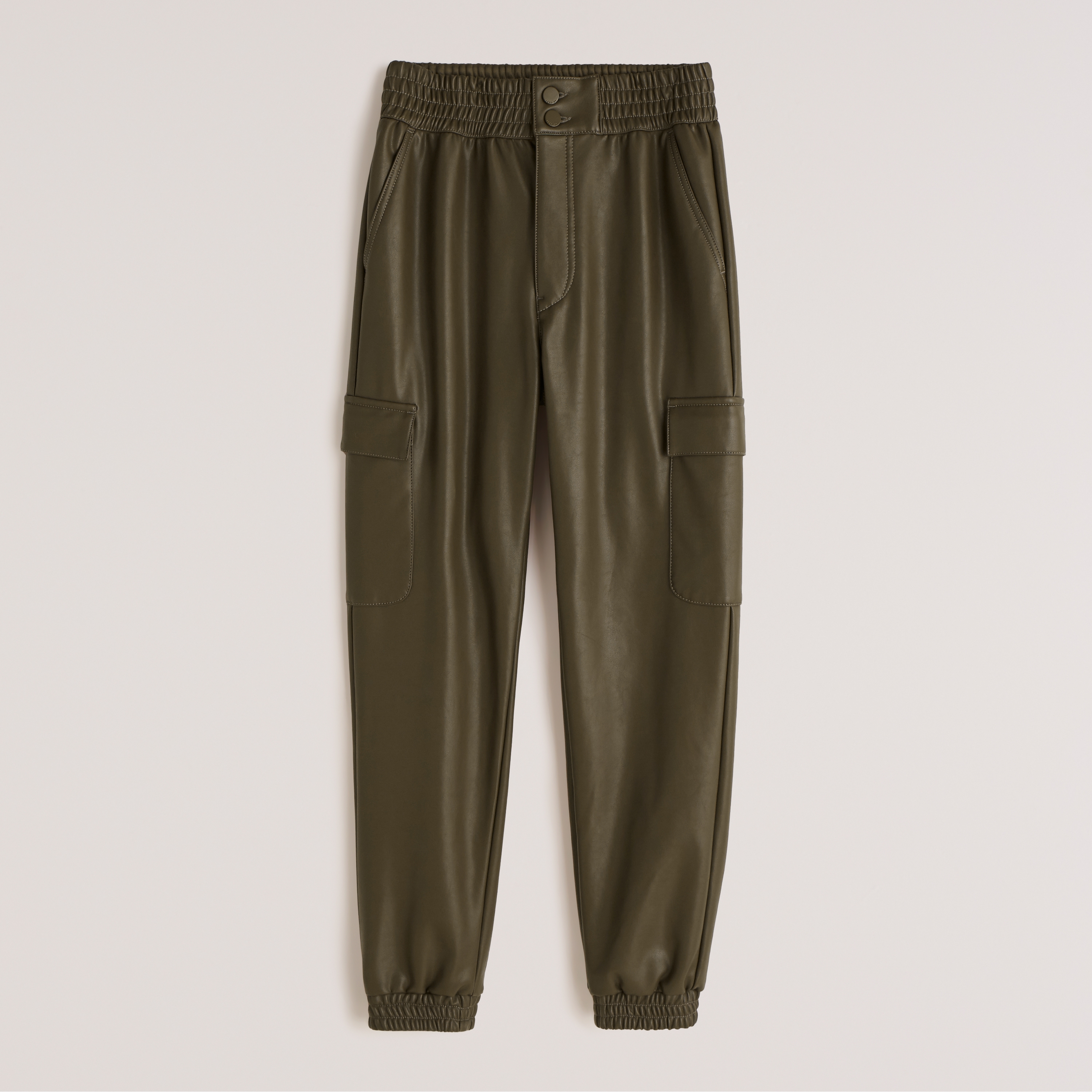 abercrombie leather joggers