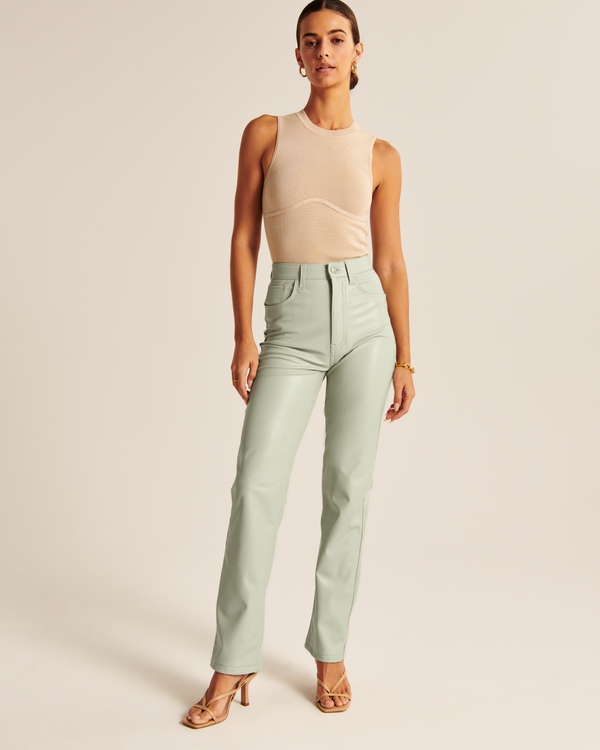 abercrombie vegan leather pants