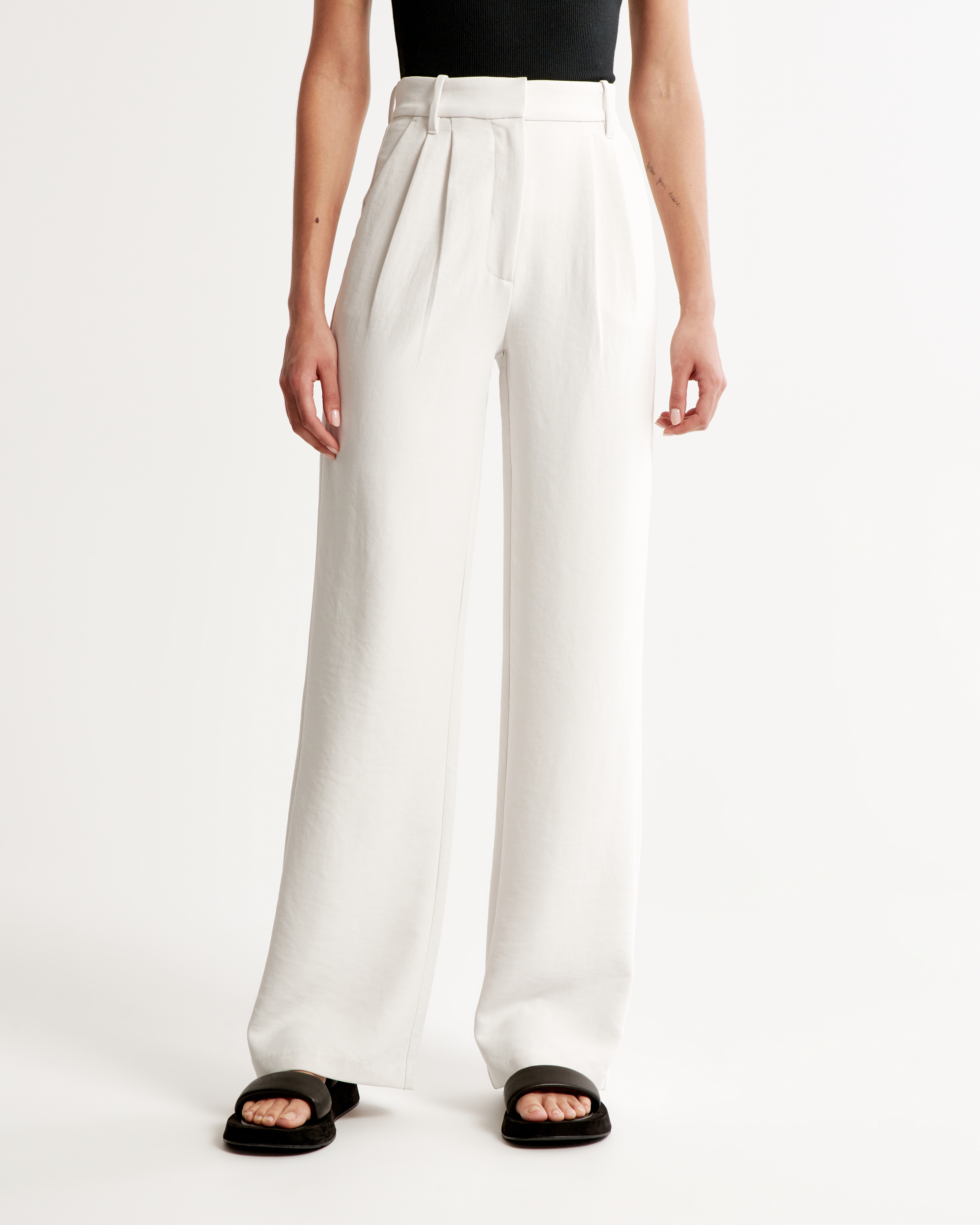 Women's A&F Sloane Tailored Premium Crepe Pant | Women's