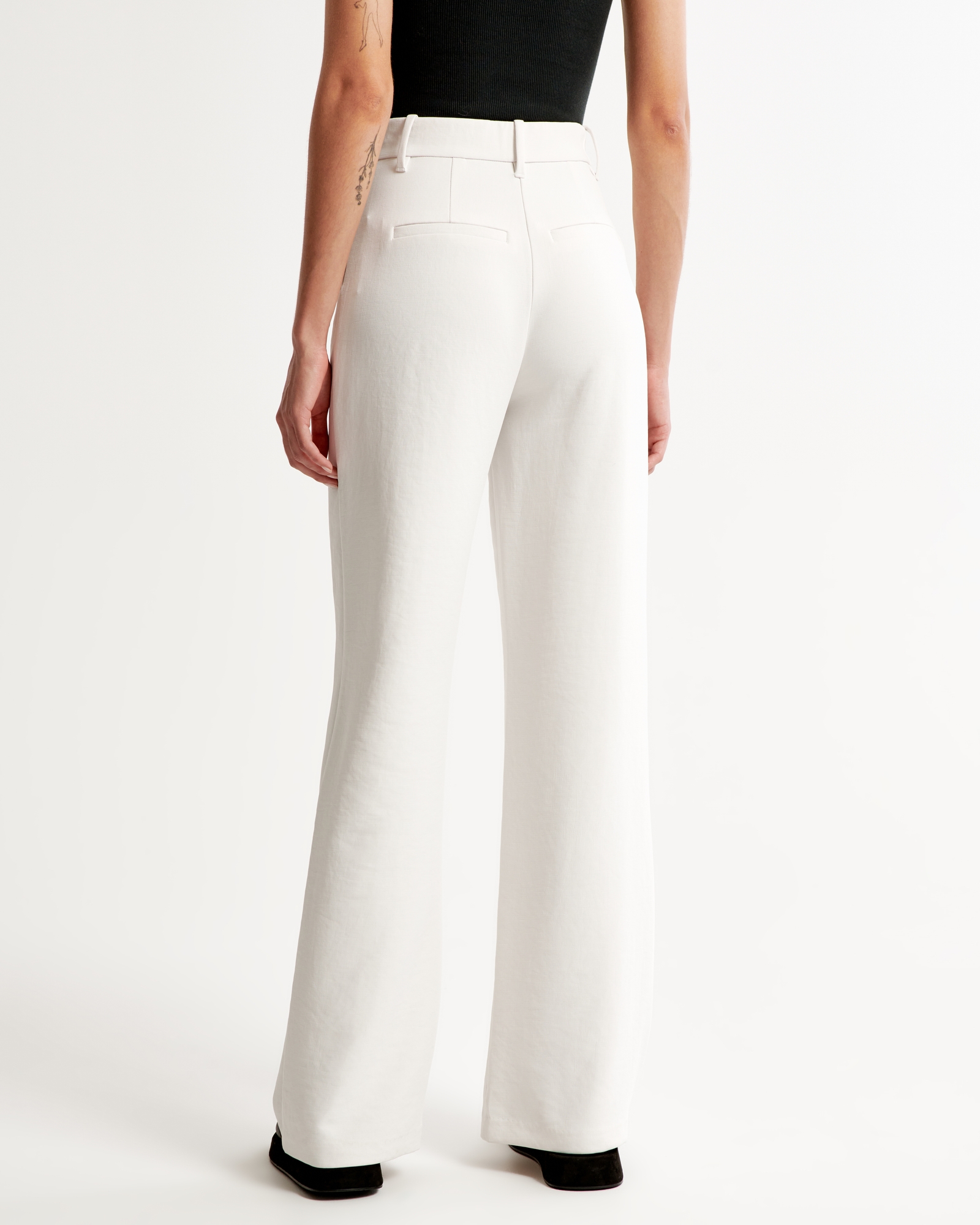 Women's A&F Sloane Tailored Premium Crepe Pant