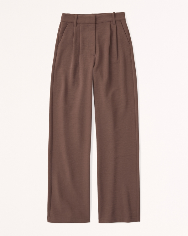 a&f sloane satin tailored pant