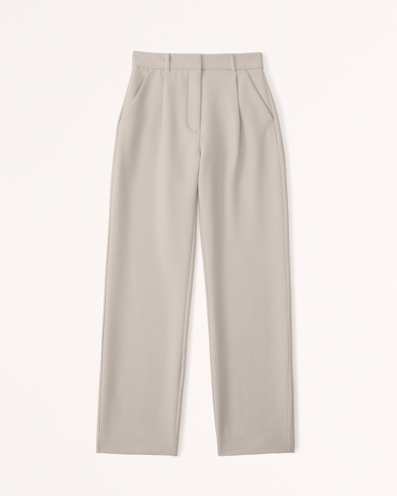 Buy online White Solid Tailored Bootcut Trouser from bottom wear