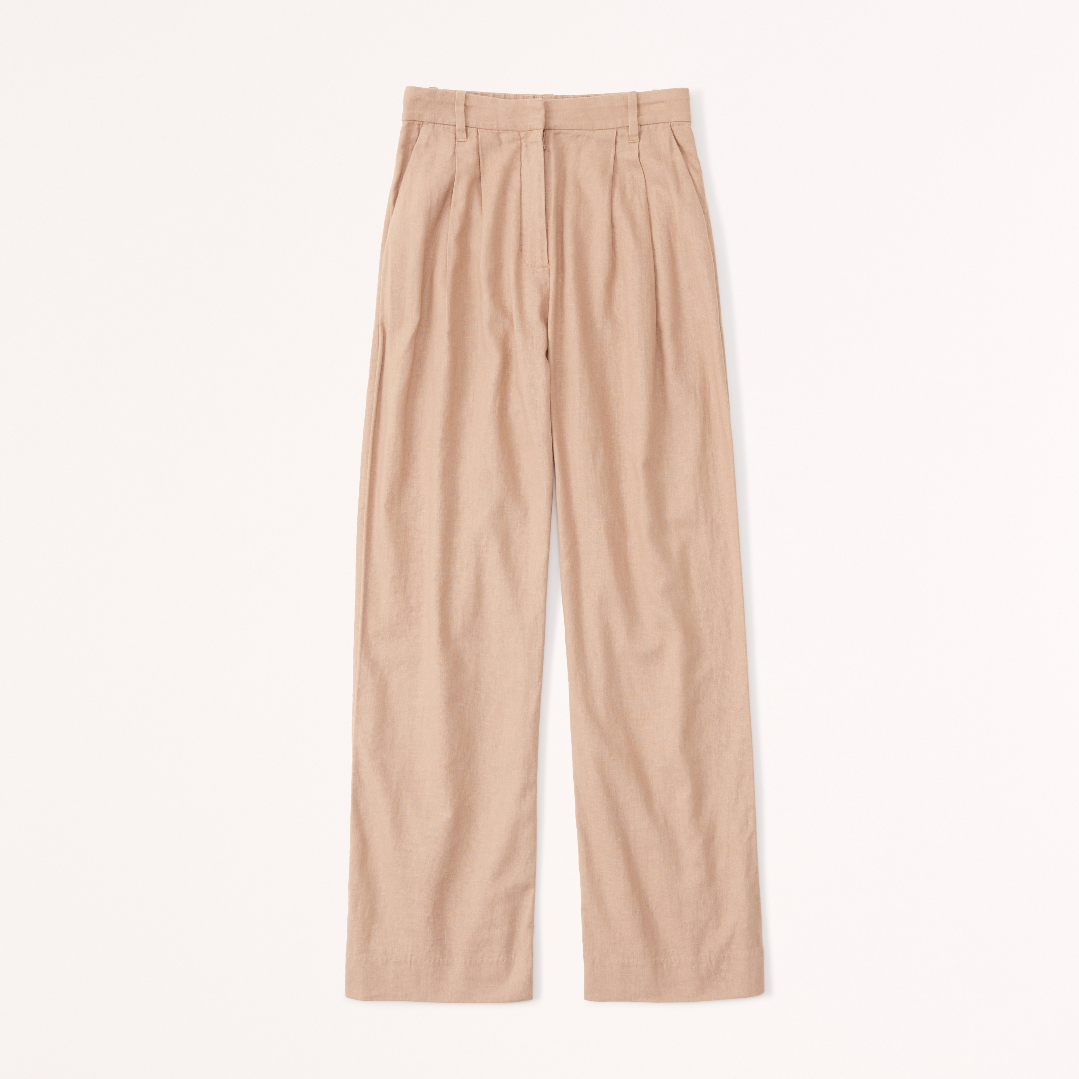 Women's Linen-Blend Tailored Wide Leg Pant | Women's Clearance