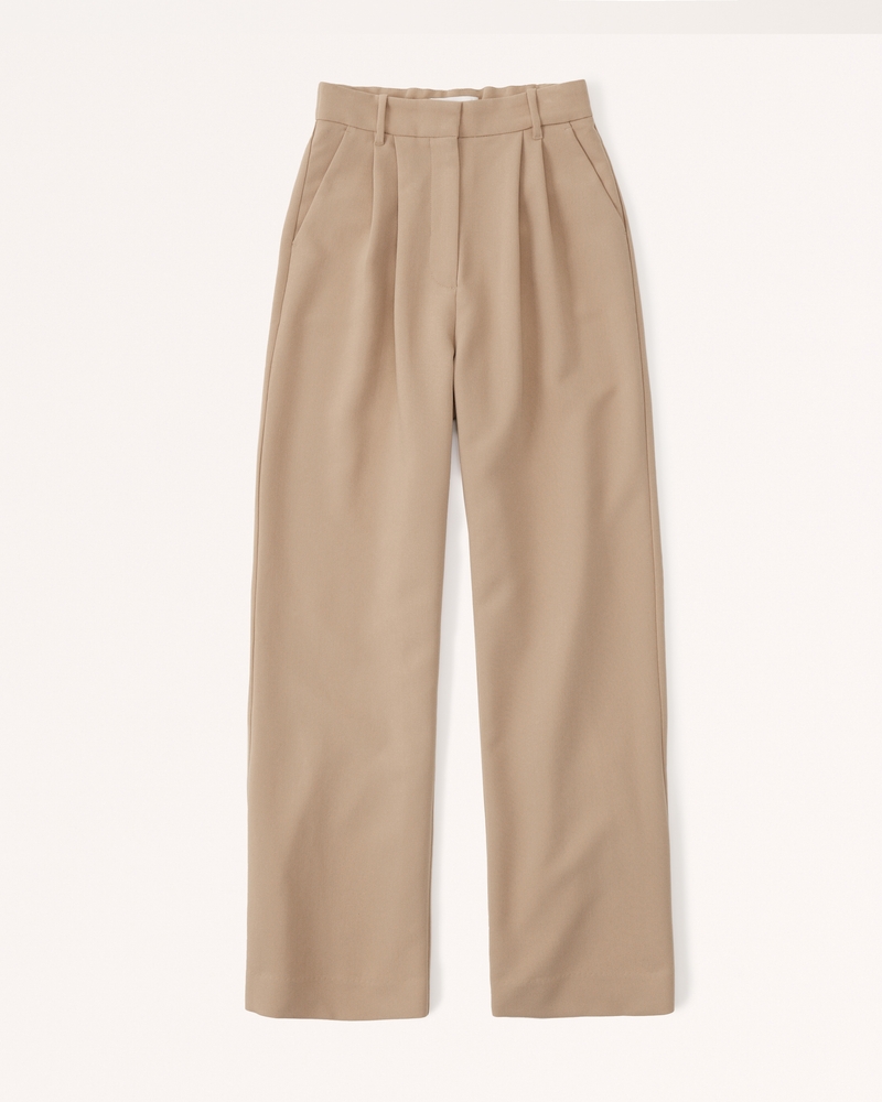 Contrast Waistband Trousers in Original Mustard Check – Olivia May