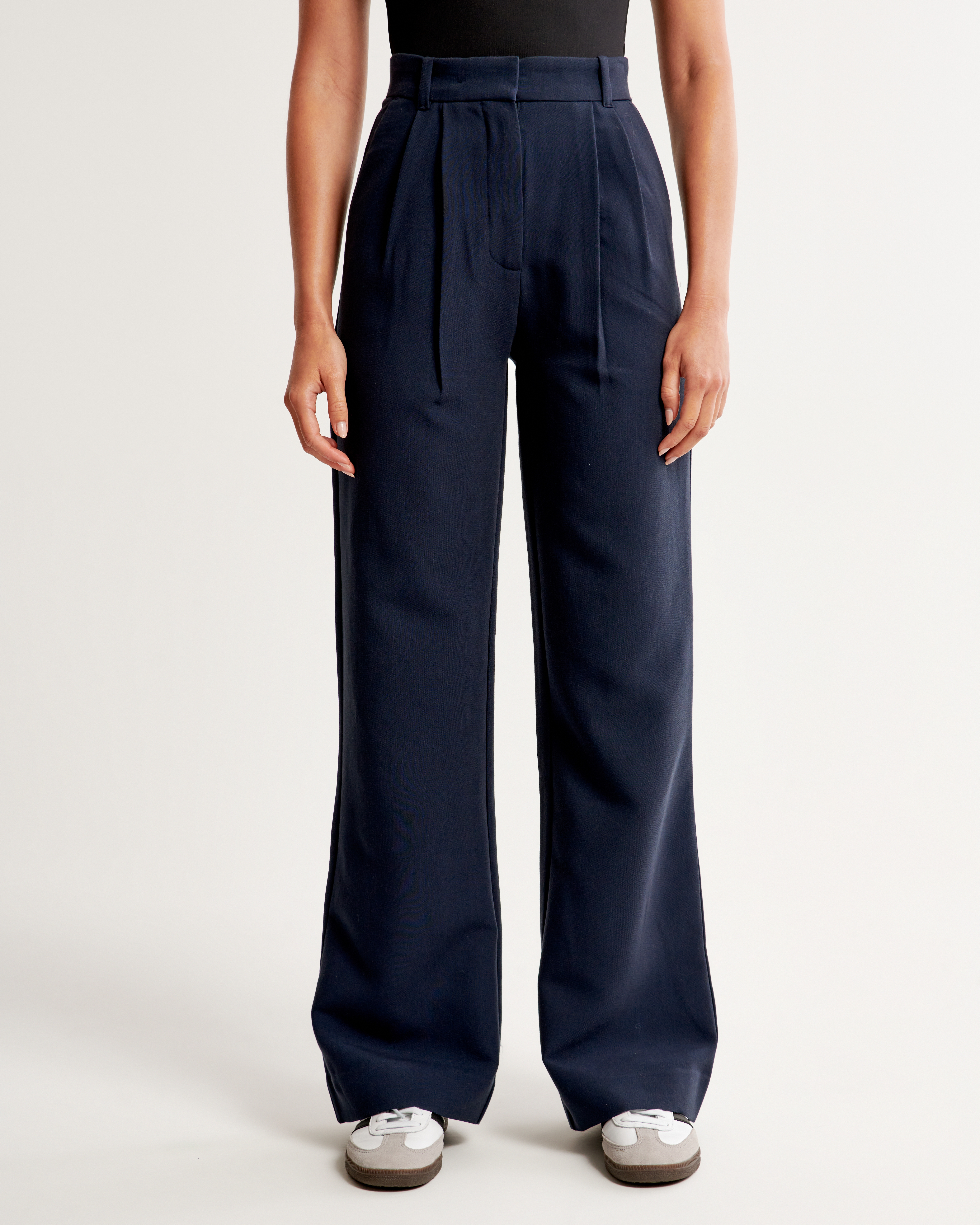 Women's A&F Sloane Tailored Wide Leg Pant | Women's Bottoms
