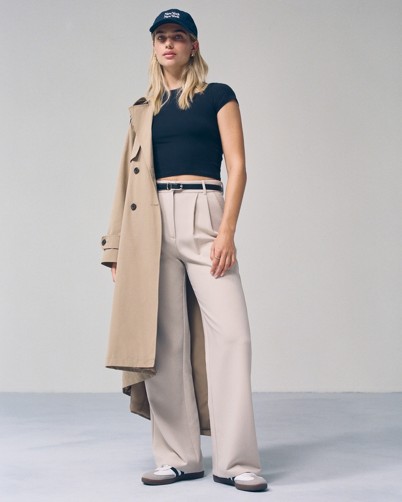A&F Harper Tailored Premium Crepe Pant