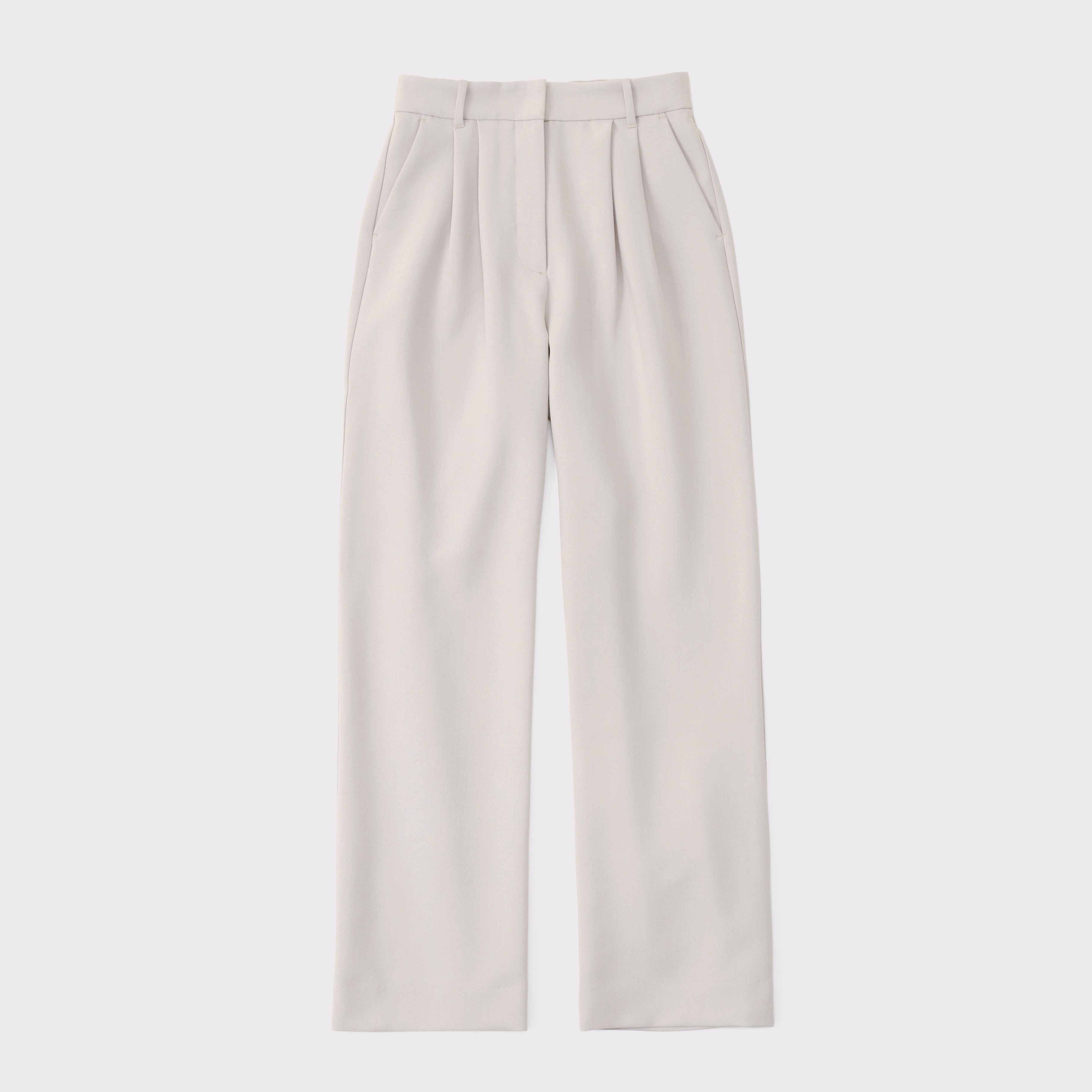 Abercrombie & Fitch A&f Sloane Tailored Wide Leg Pant In Brown