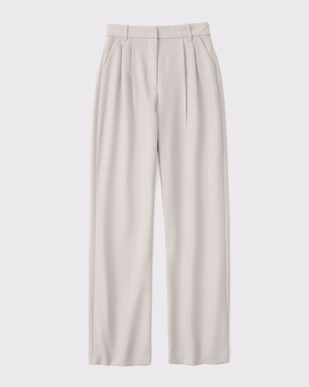 Curve Love A&F Sloane Tailored Wide Leg Pant