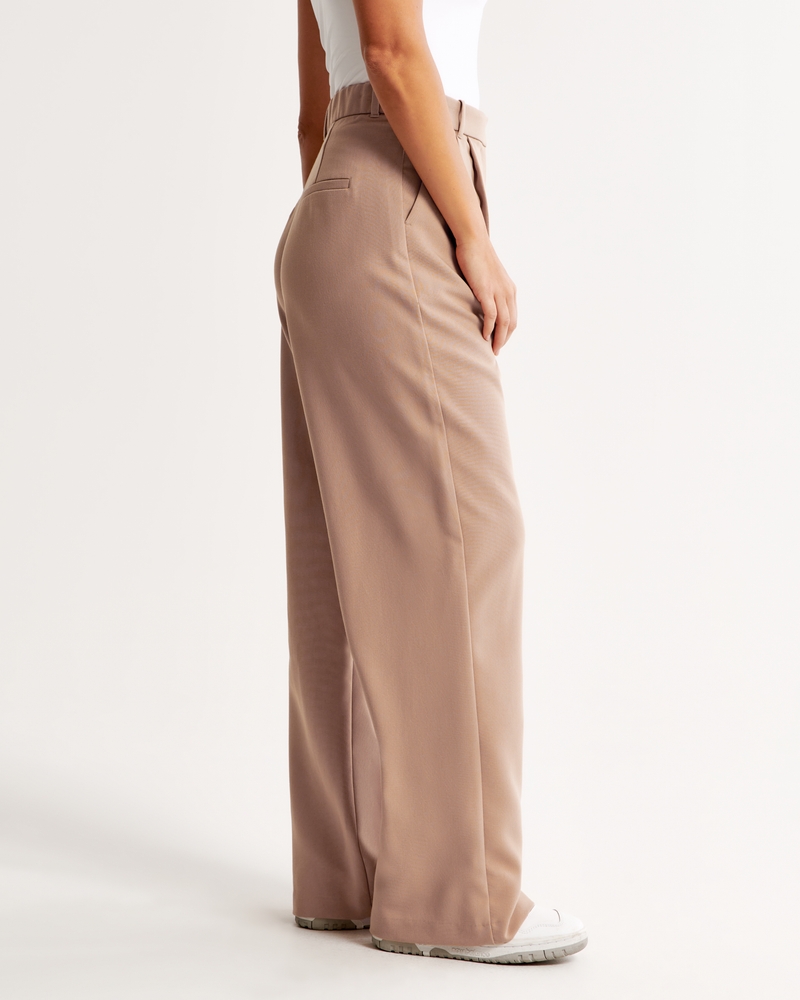 Pantalón A&F Sloane con corte de sastre Curve Love