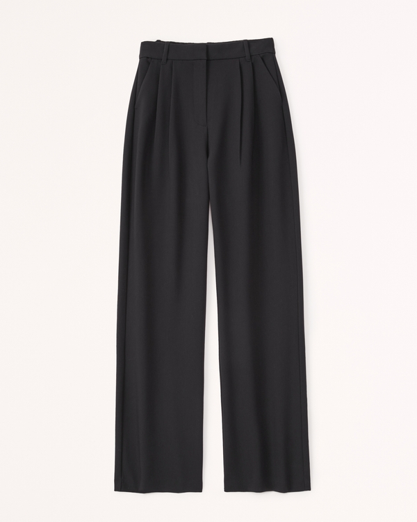 Curve Love A&F Sloane Tailored Pant, Black