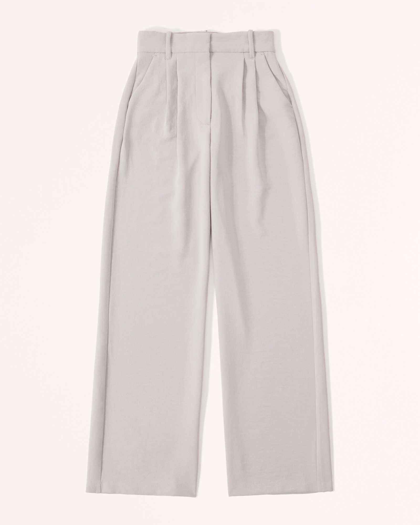 Mujer Pantalones de crepé premium con corte de sastre A&F Sloane, Mujer  Prendas inferiores
