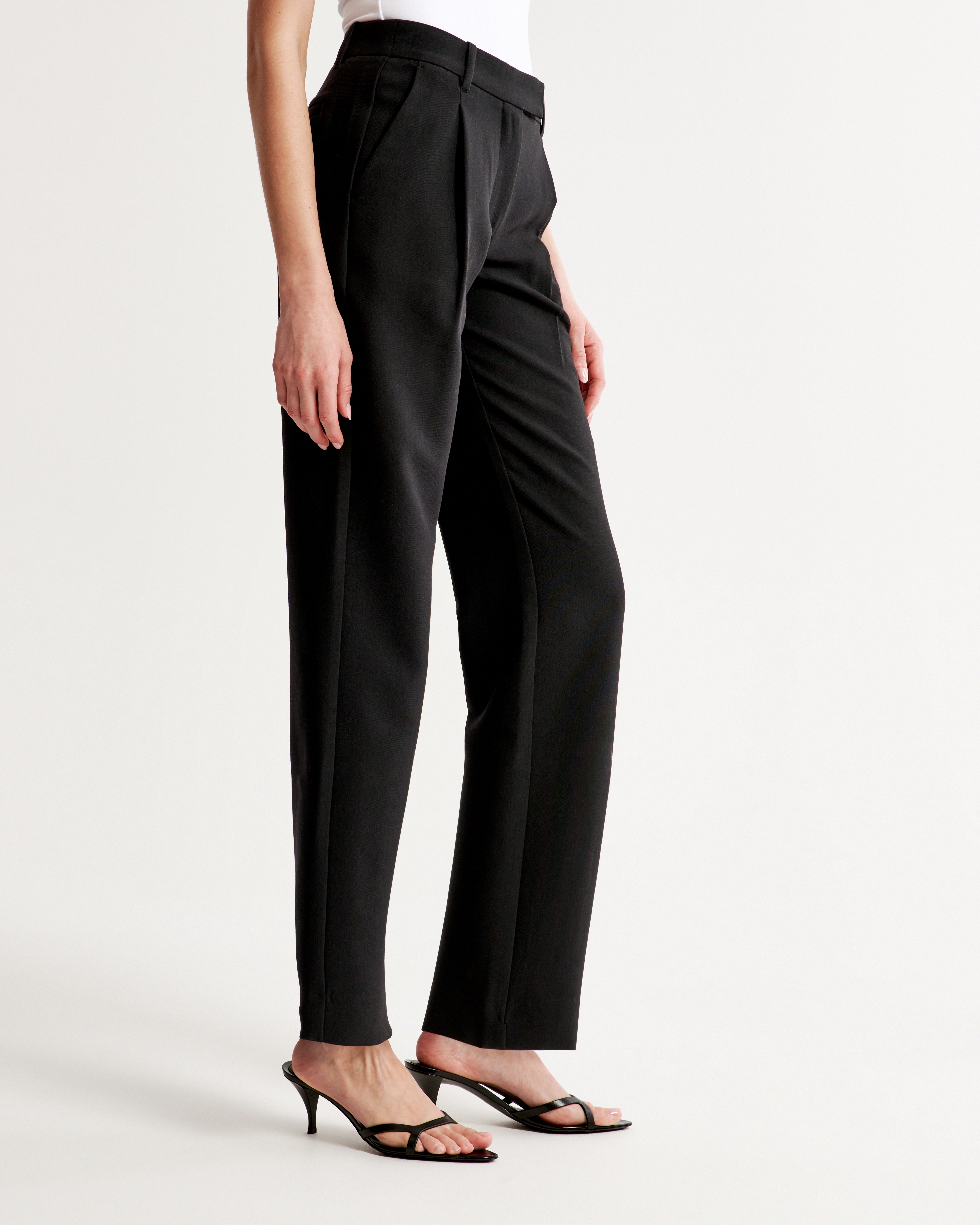 Women's Mid Rise Tailored Relaxed Straight Pant | Women's Bottoms