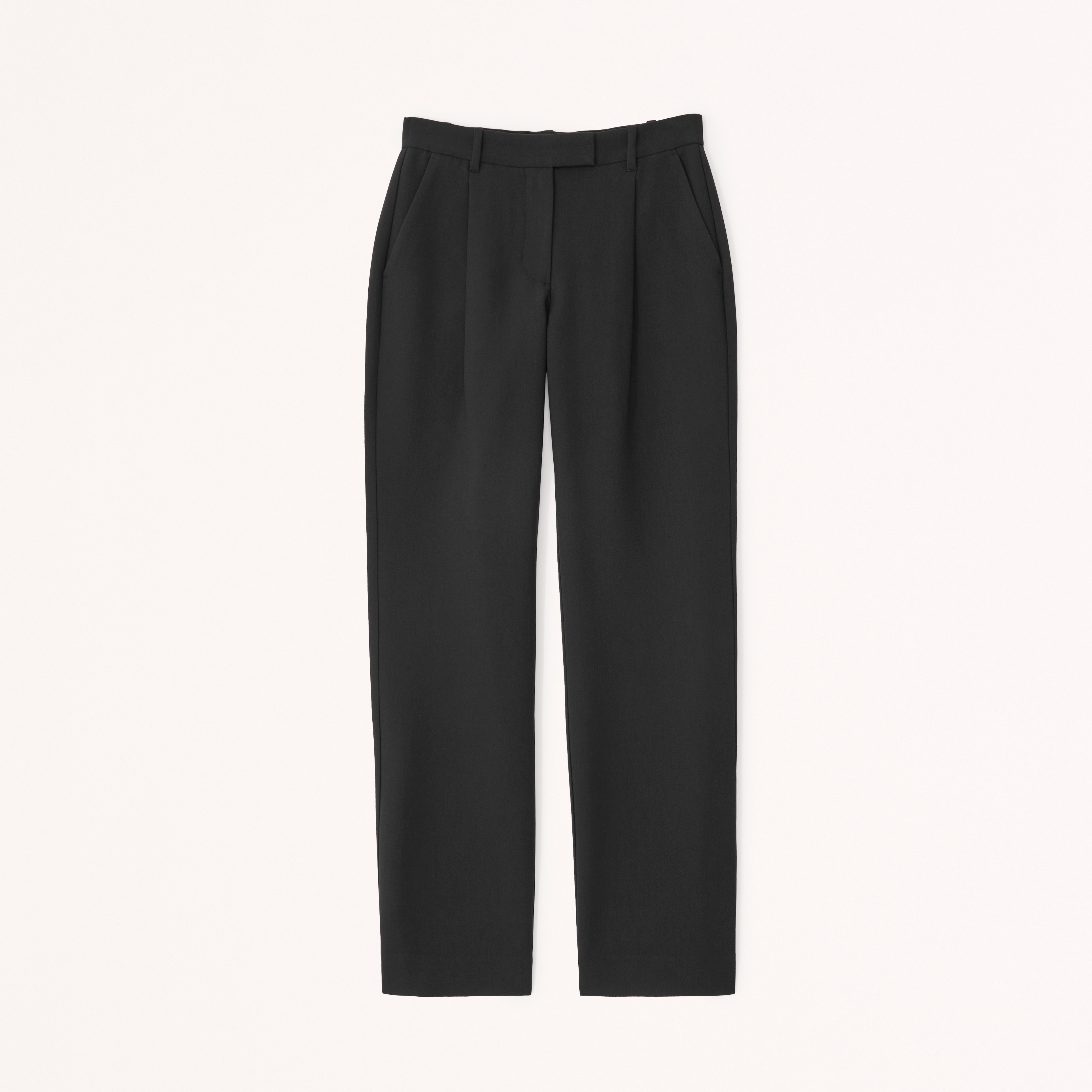 Femme Mid Rise Tailored Relaxed Straight Pant | Femme Bas