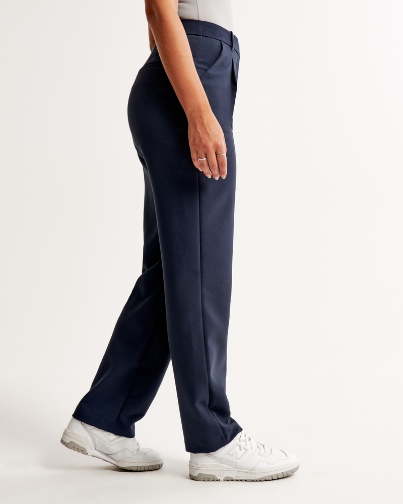 Women's Curve Love Tailored Straight Pant, Women's Bottoms