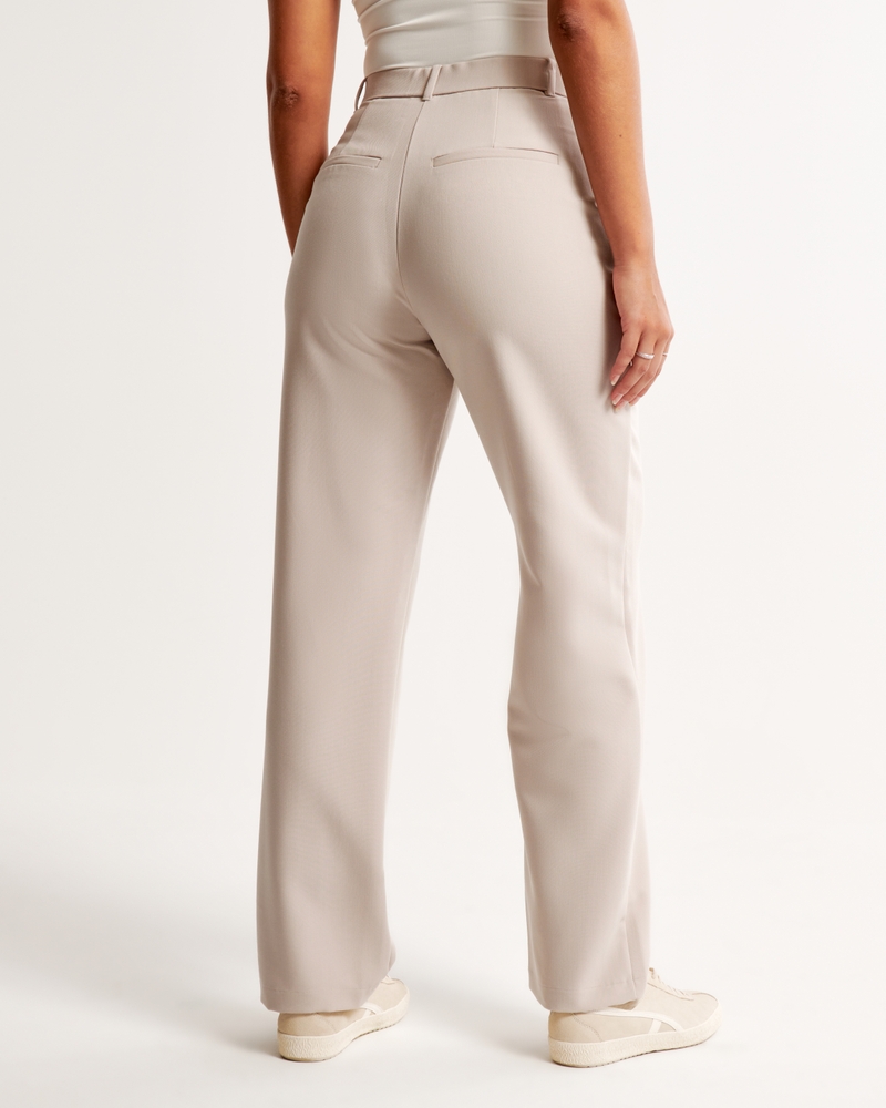 Women's Curve Love Tailored Relaxed Straight Pant, Women's Bottoms