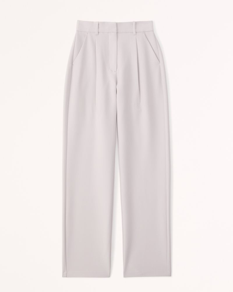 Women's Curve Love Tailored Relaxed Straight Pant, Women's Bottoms