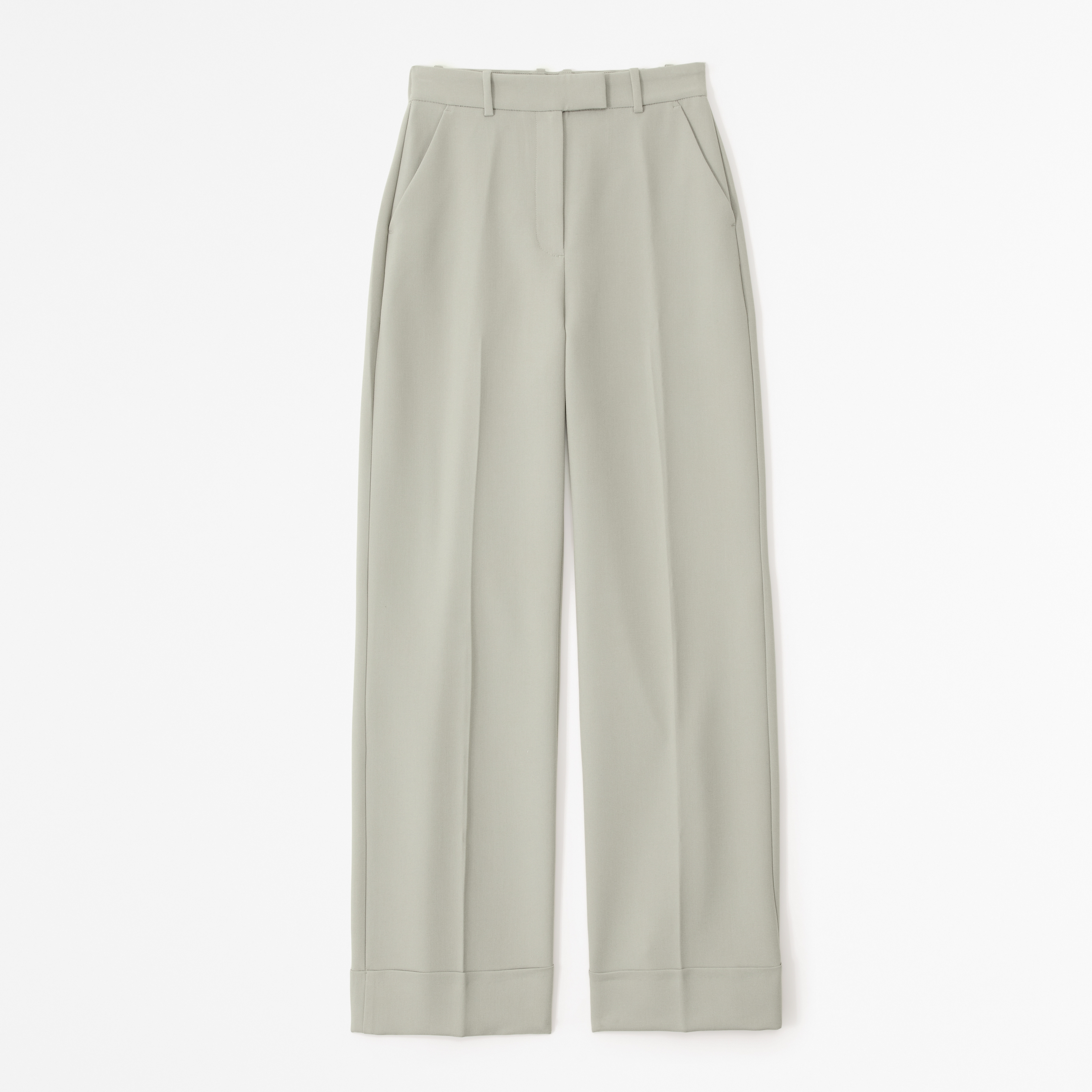 Women's Cuffed Hem Tailored Wide Leg Pant | Women's Clearance