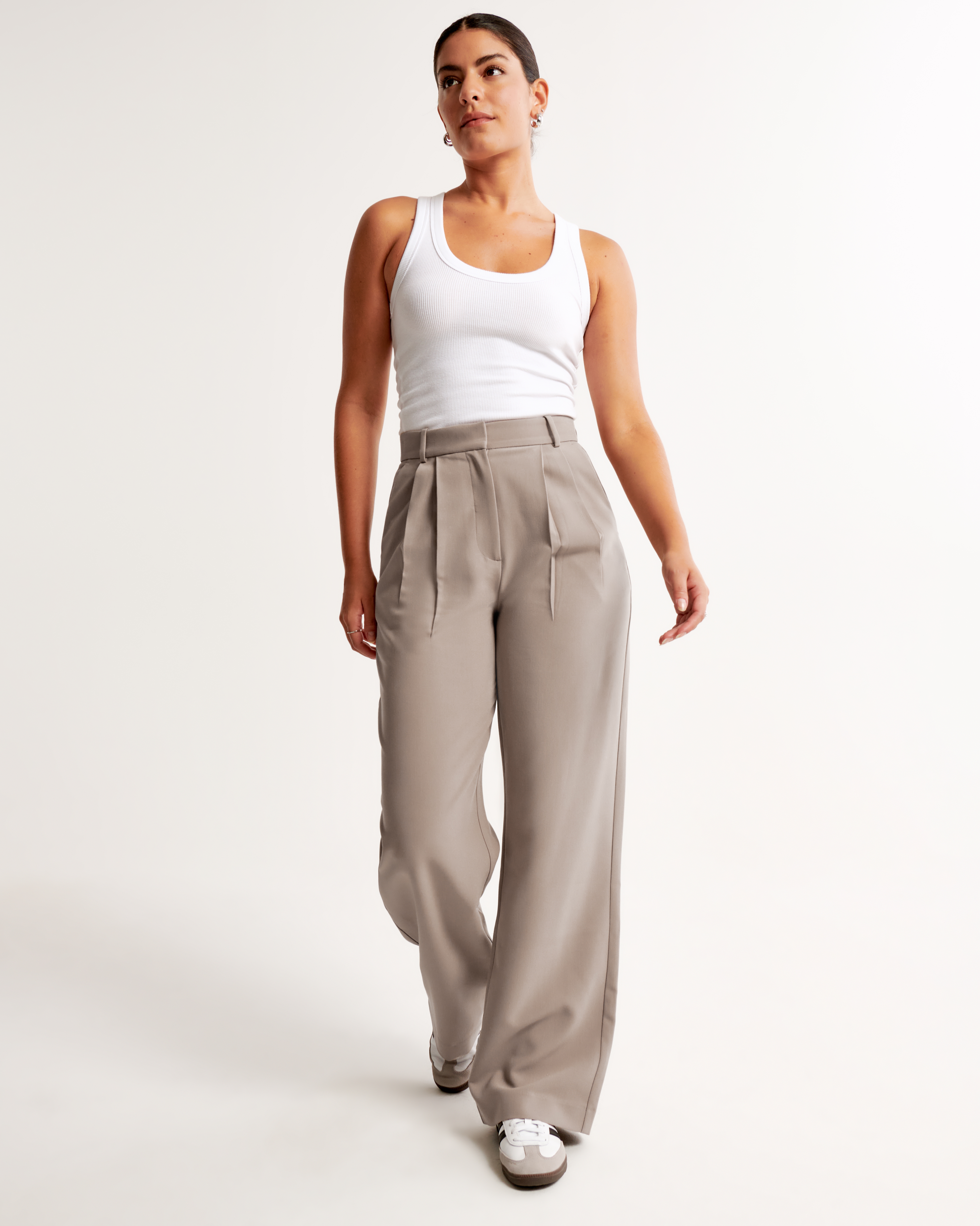 Women's Curve Love A&F Sloane Tailored Pant | Women's Bottoms