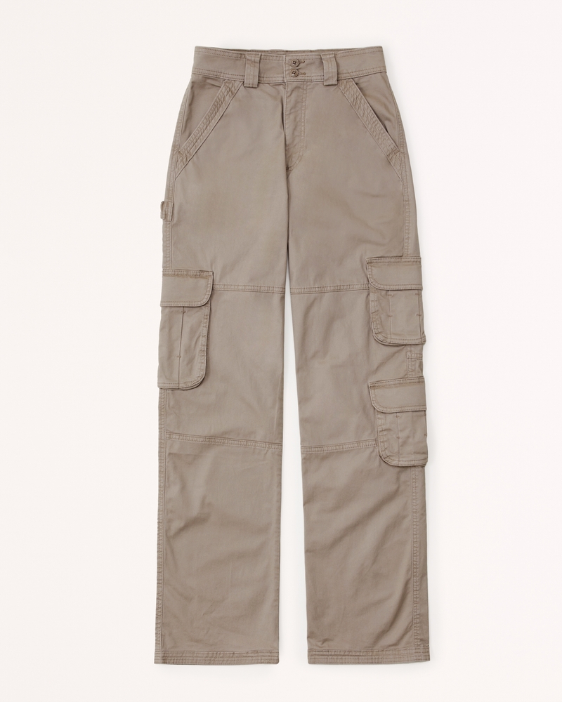 Pantalón cargo de sarga - Beige