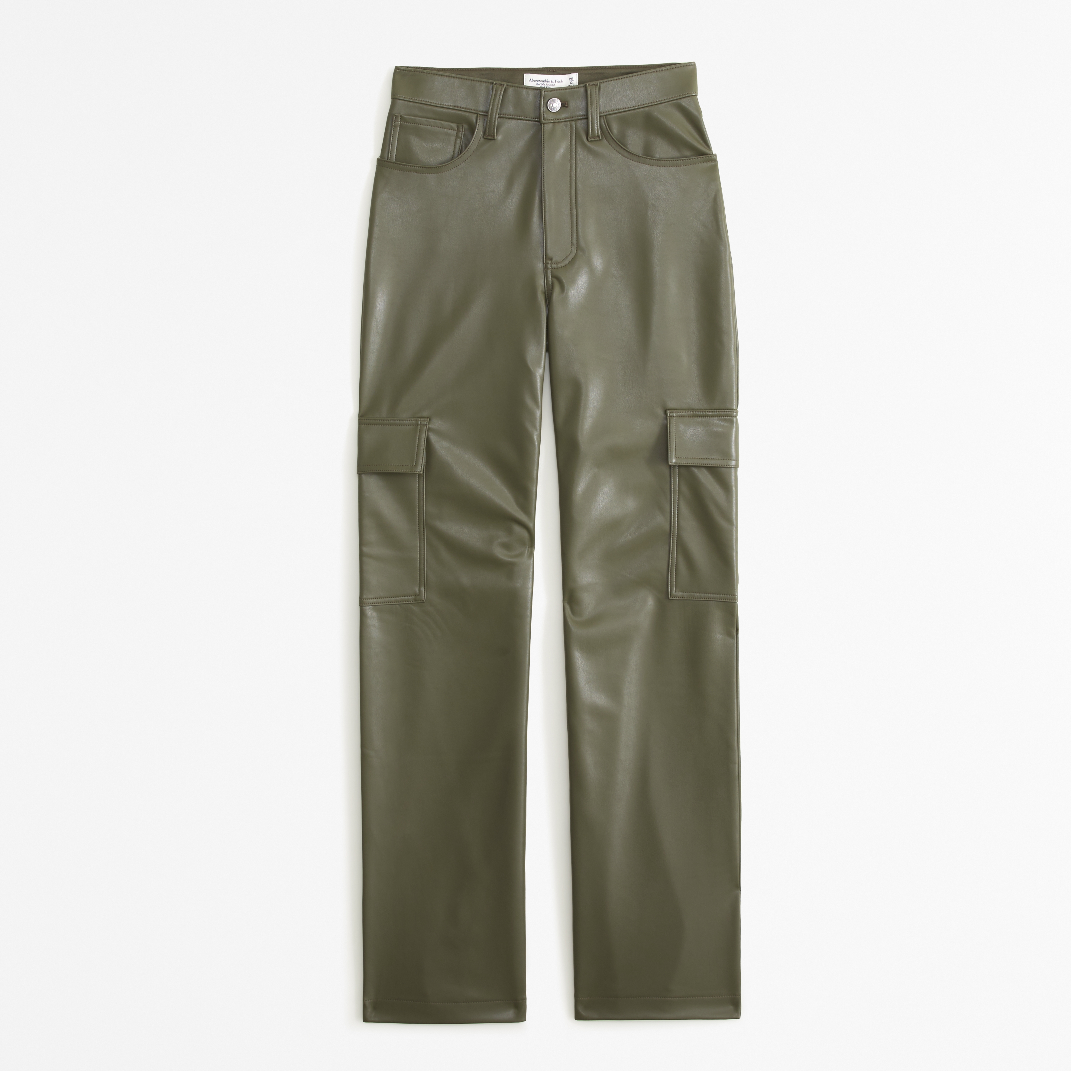 Cargo leather hot sale trousers