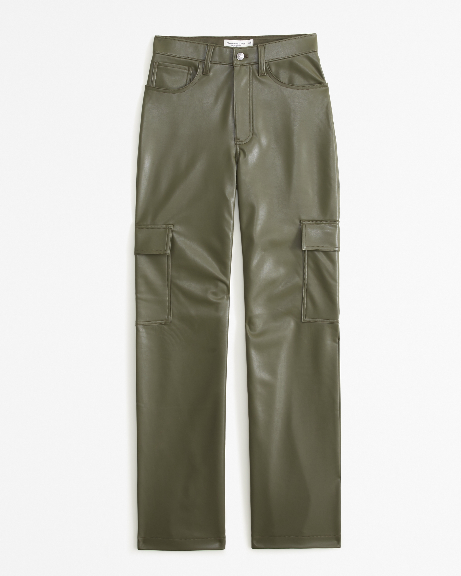 Women's Vegan Leather 90s Straight Pant