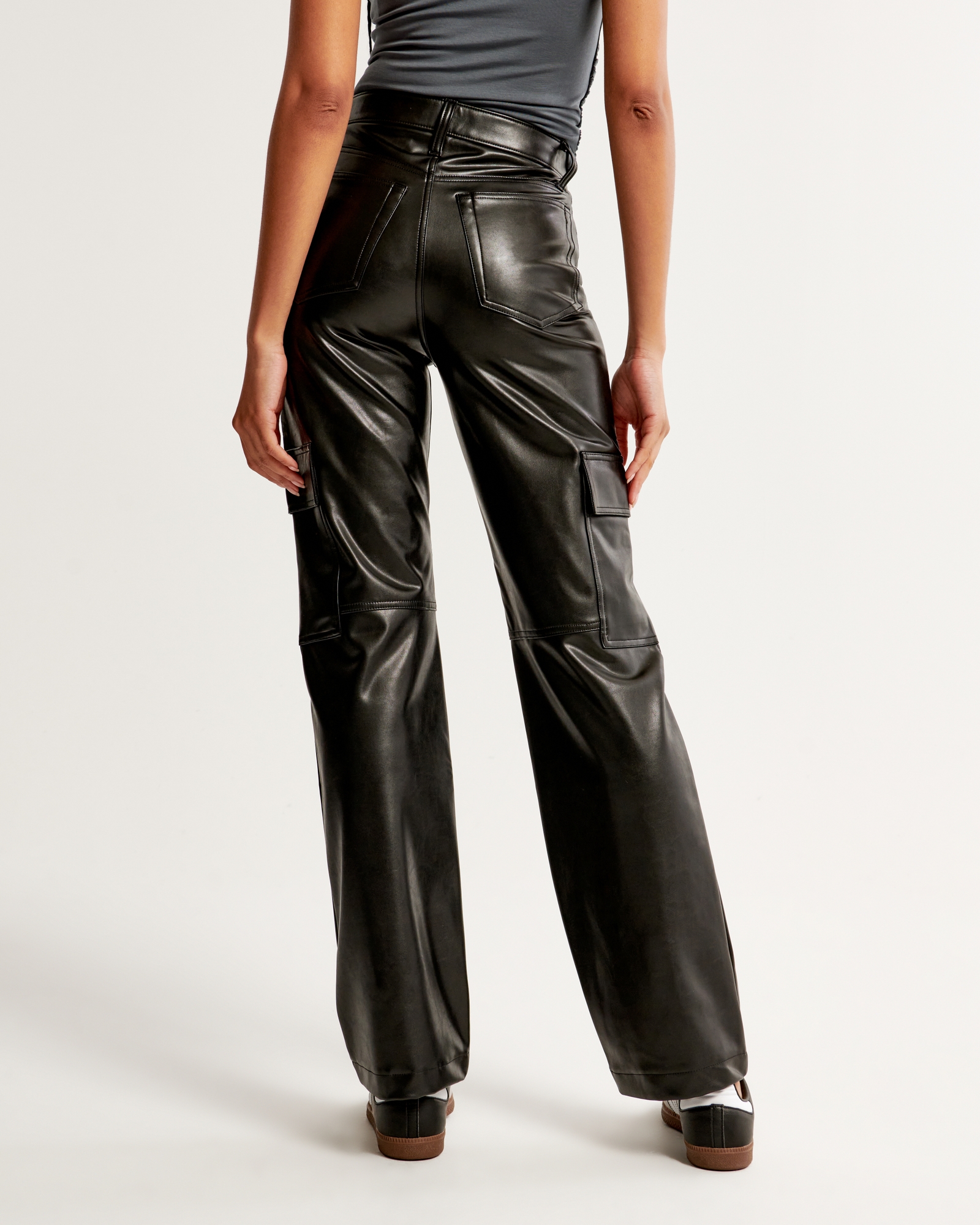 Vegan Leather Cargo 90s Relaxed Pant