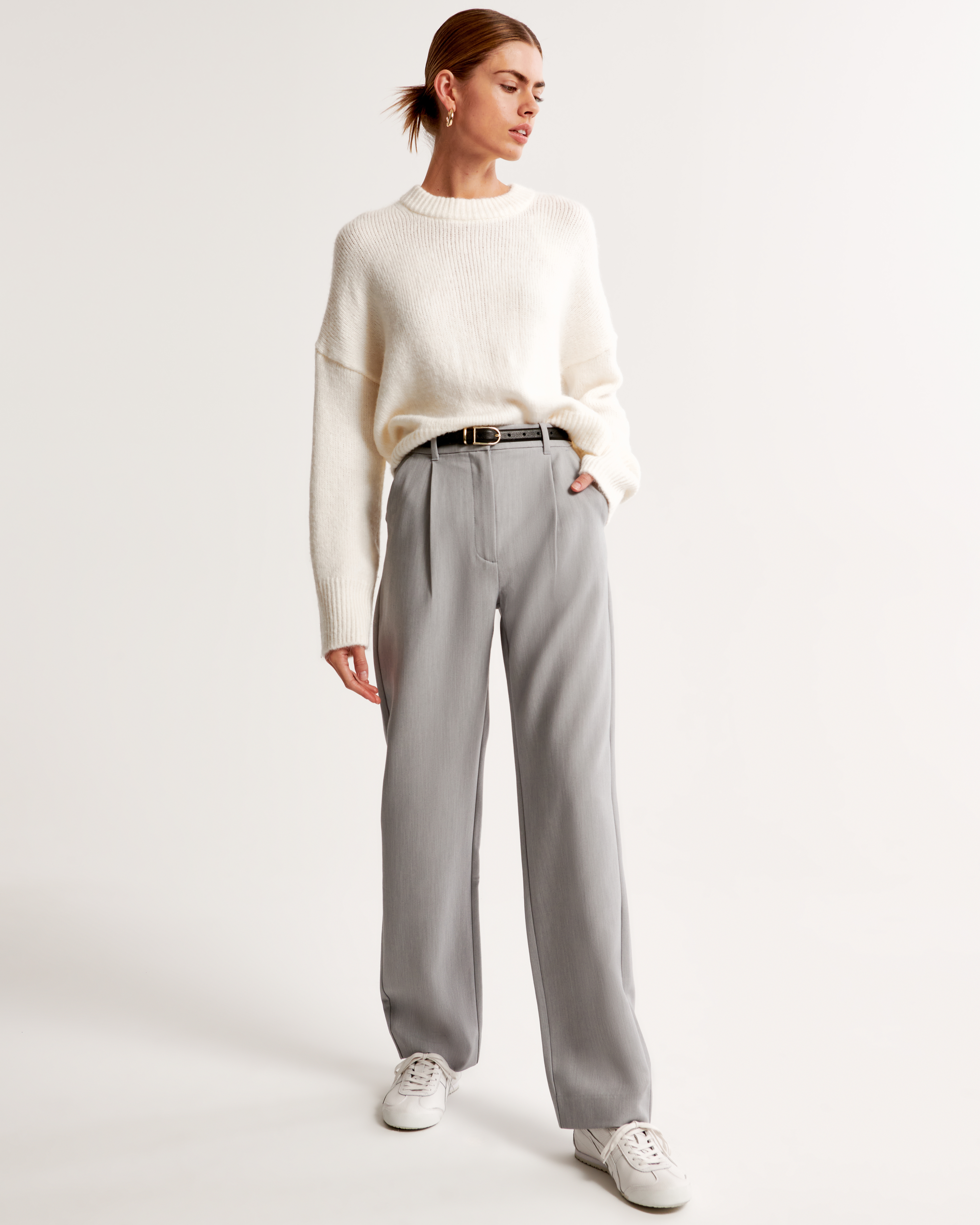 Women's Tailored Relaxed Straight Pant | Women's Clearance