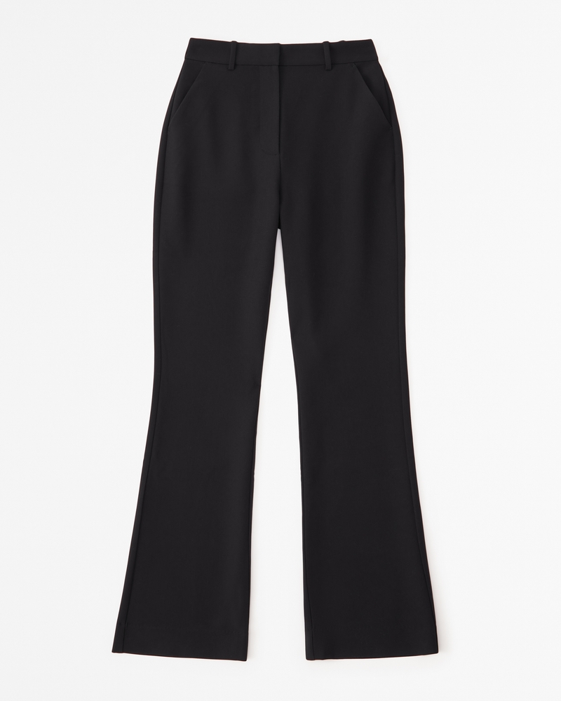 Seam Detail Flared Tailored Trouser