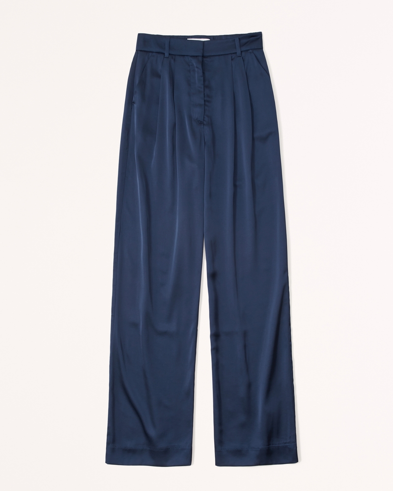 Women's A&F Sloane Tailored Satin Pant | Women's Clearance ...