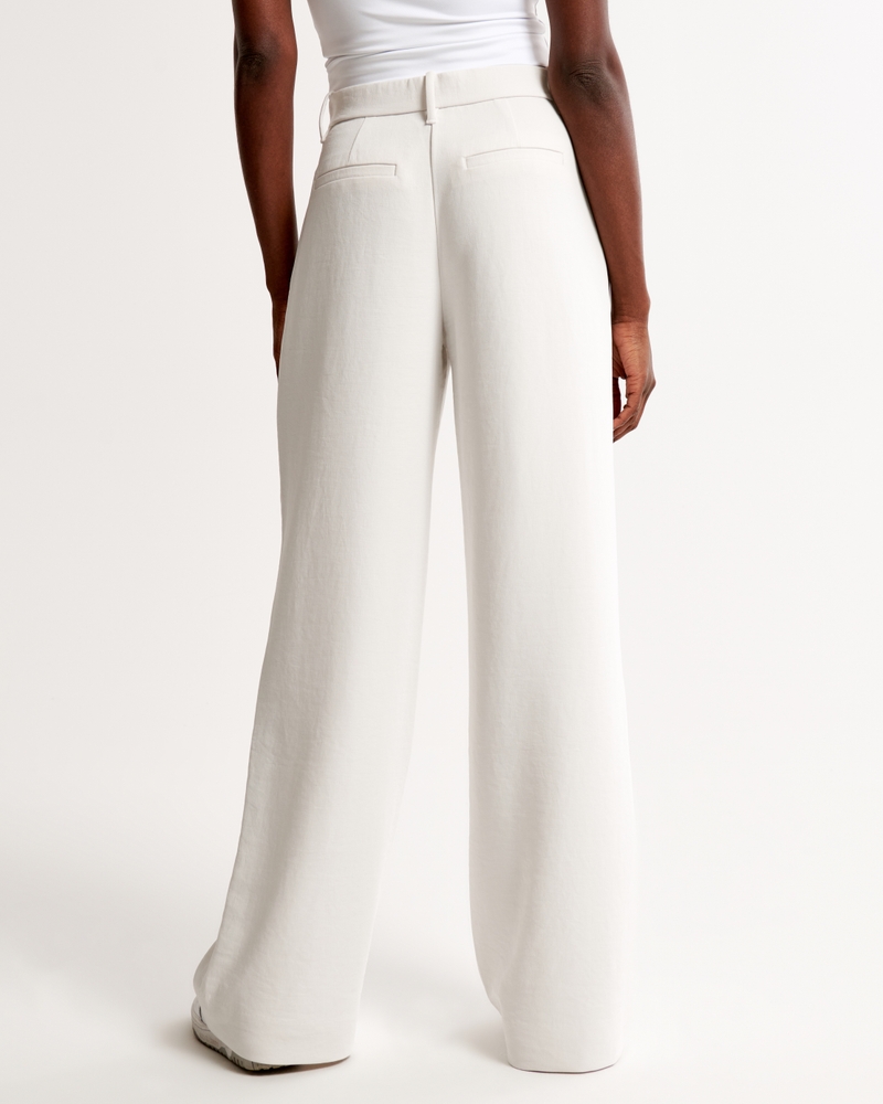 Tapered Leg Crepe Pants Style 242054