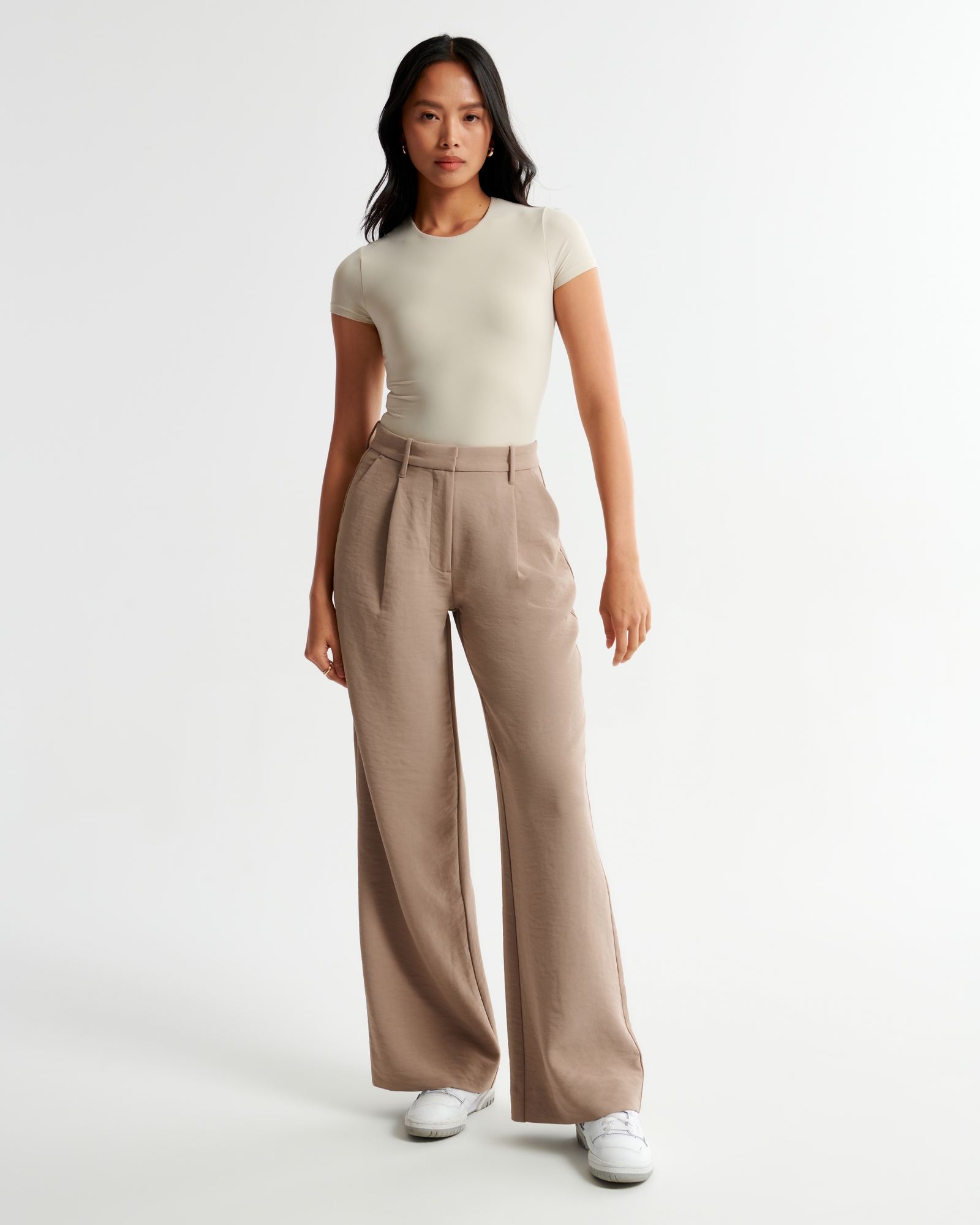 Fashion Look Featuring Abercrombie & Fitch Bodysuits and Abercrombie &  Fitch Wide-Leg Pants by MrsCEOJ - ShopStyle