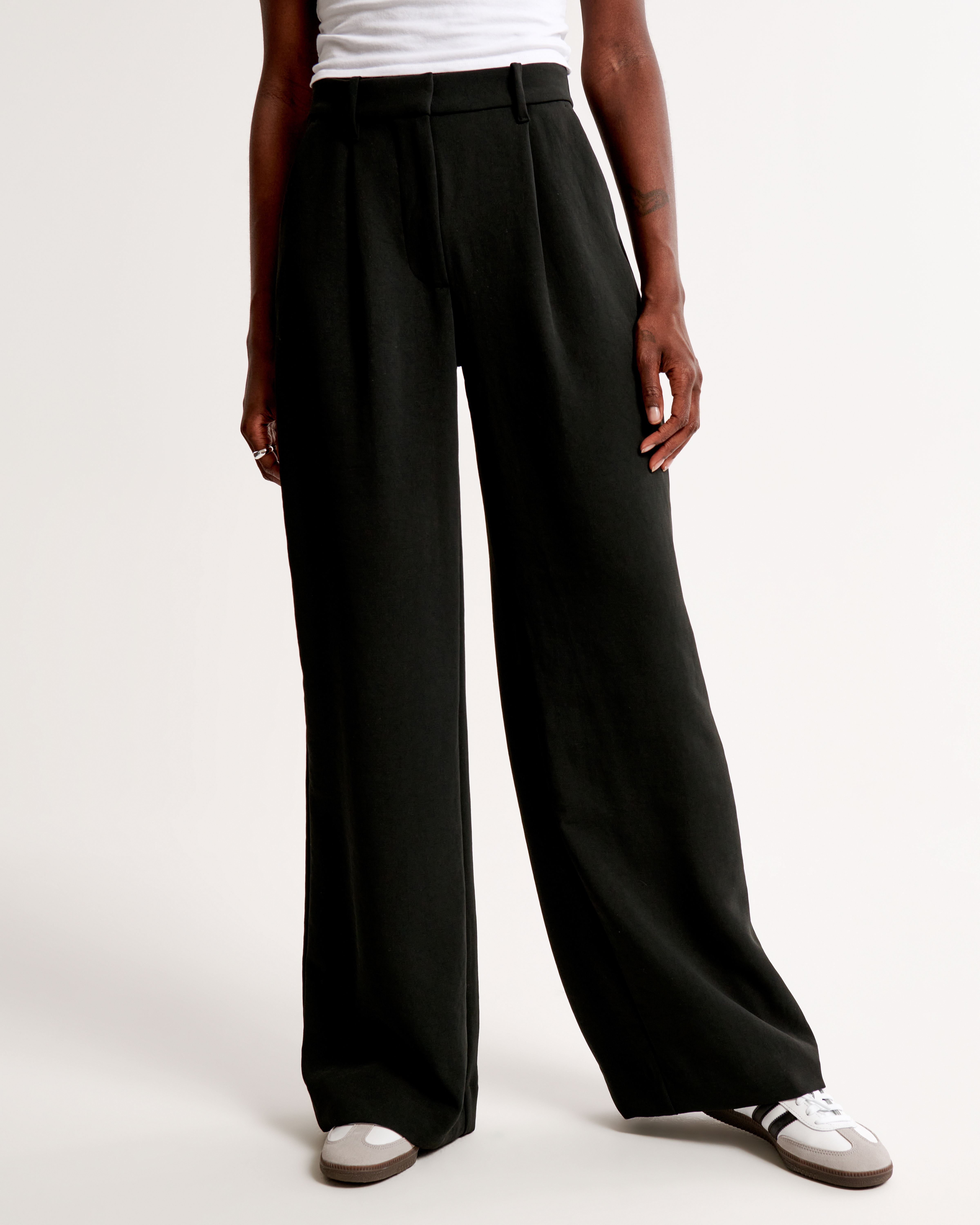 Women's Premium Crepe Tailored Ultra Wide-Leg Pant | Women's