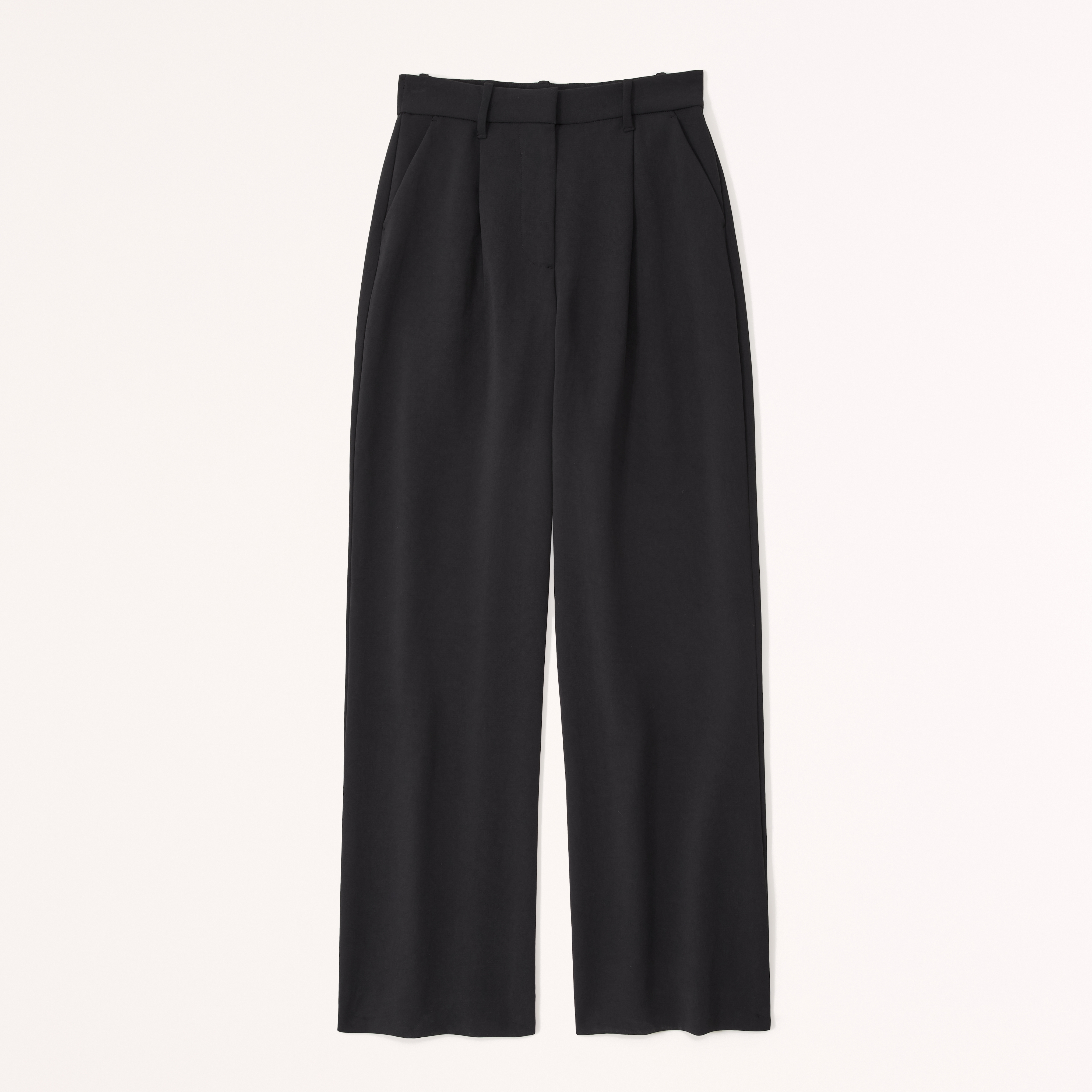 Pantalon noir outlet en crepe femme