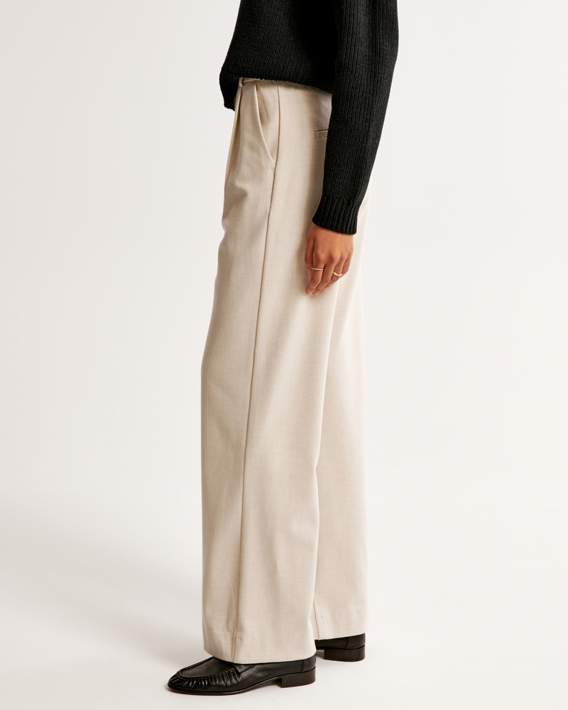 Women's A&F Sloane Tailored Brushed Suiting Pant, Women's Clearance